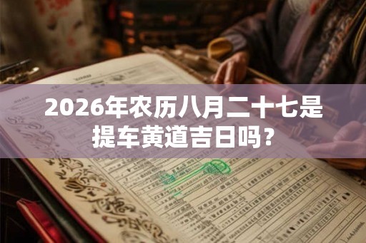 2026年农历八月二十七是提车黄道吉日吗？