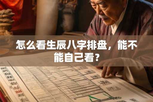 怎么看生辰八字排盘，能不能自己看？
