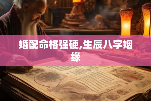 婚配命格强硬,生辰八字姻缘