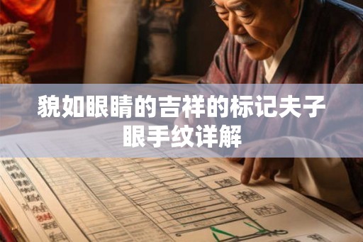 貌如眼睛的吉祥的标记夫子眼手纹详解