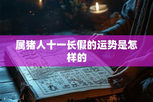 属猪人十一长假的运势是怎样的