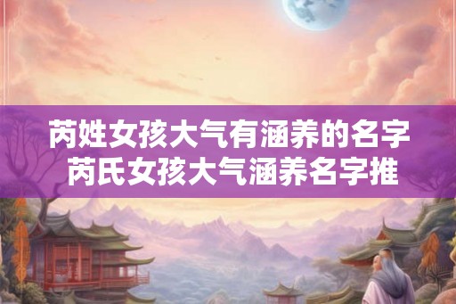 芮姓女孩大气有涵养的名字 芮氏女孩大气涵养名字推荐