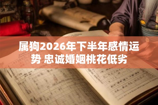 属狗2026年下半年感情运势 忠诚婚姻桃花低劣 属狗2026年下半年感情运势 忠诚婚姻桃花低劣