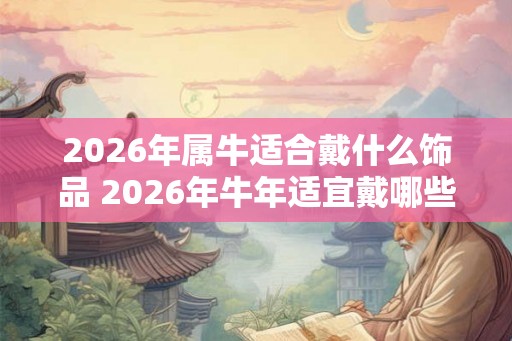 2026年属牛适合戴什么饰品 2026年牛年适宜戴哪些饰品