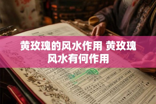 黄玫瑰的风水作用 黄玫瑰风水有何作用