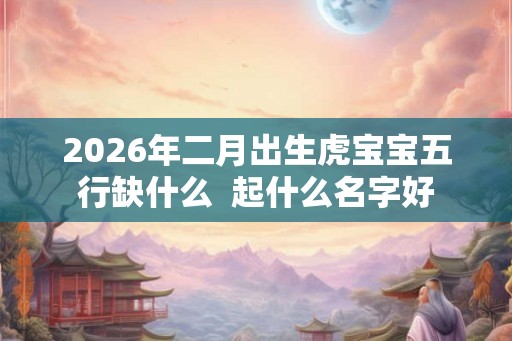 2026年二月出生虎宝宝五行缺什么  起什么名字好