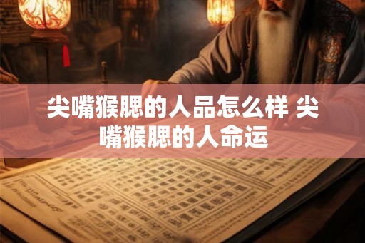 尖嘴猴腮的人品怎么样 尖嘴猴腮的人命运
