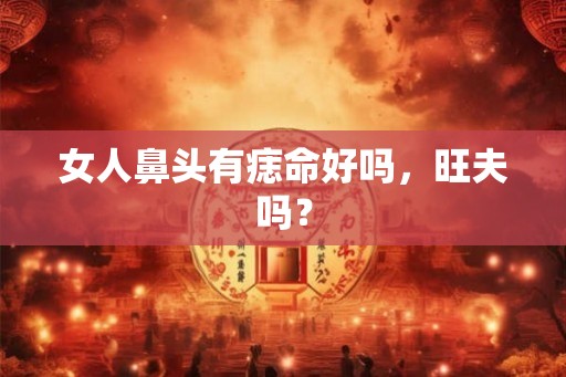 女人鼻头有痣命好吗,旺夫吗? 女人鼻头有痣命好吗,旺夫吗?