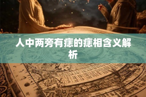 人中两旁有痣的痣相含义解析