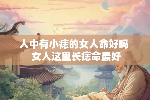 人中有小痣的女人命好吗  女人这里长痣命最好