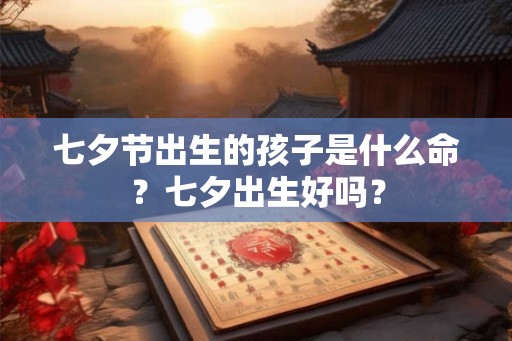 七夕节出生的孩子是什么命？七夕出生好吗？