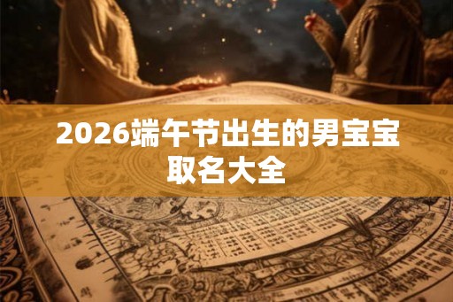 2026端午节出生的男宝宝取名大全 2026端午节出生的男宝宝取名大全