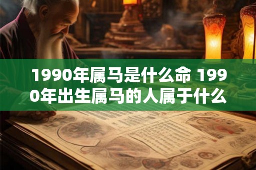 1990年属马是什么命 1990年出生属马的人属于什么命