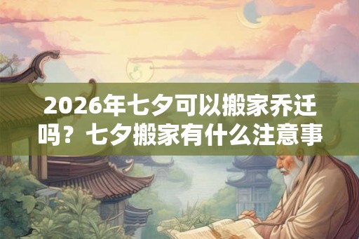 2026年七夕可以搬家乔迁吗？七夕搬家有什么注意事项吗？