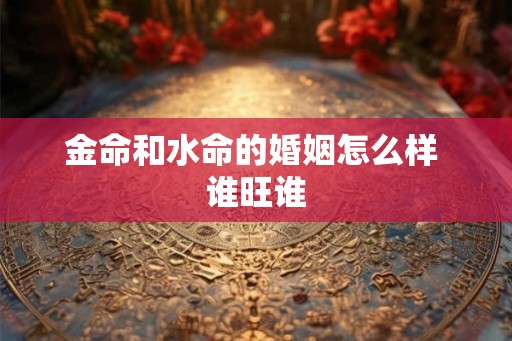 金命和水命的婚姻怎么样 谁旺谁