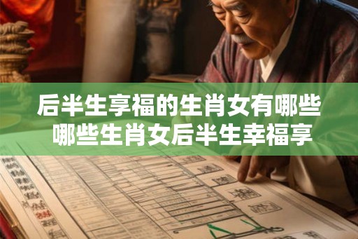 后半生享福的生肖女有哪些 哪些生肖女后半生幸福享福