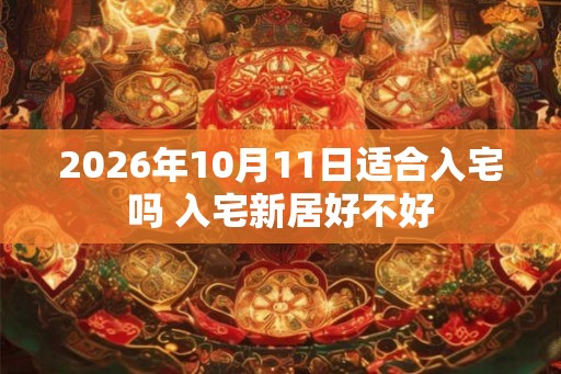 2026年10月11日适合入宅吗 入宅新居好不好