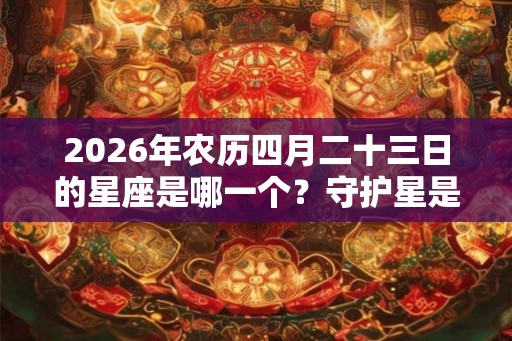 2026年农历四月二十三日的星座是哪一个？守护星是什么？