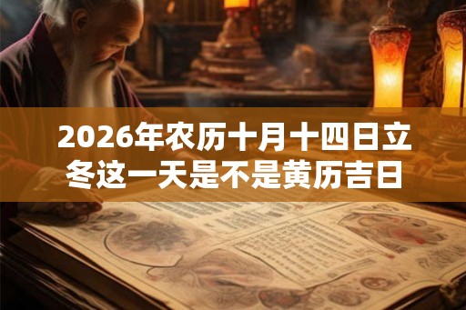 2026年农历十月十四日立冬这一天是不是黄历吉日