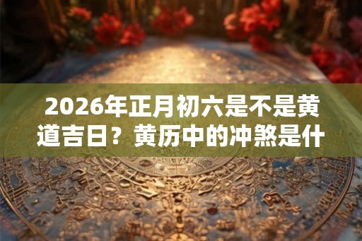 2026年正月初六是不是黄道吉日？黄历中的冲煞是什么意思？