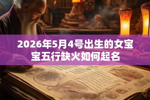 2026年5月4号出生的女宝宝五行缺火如何起名