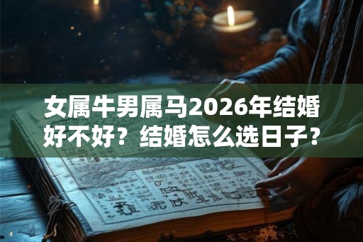 女属牛男属马2026年结婚好不好？结婚怎么选日子？