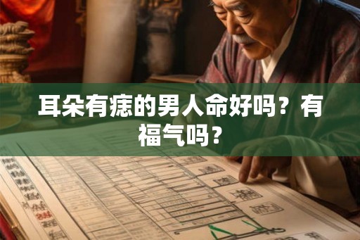 耳朵有痣的男人命好吗？有福气吗？