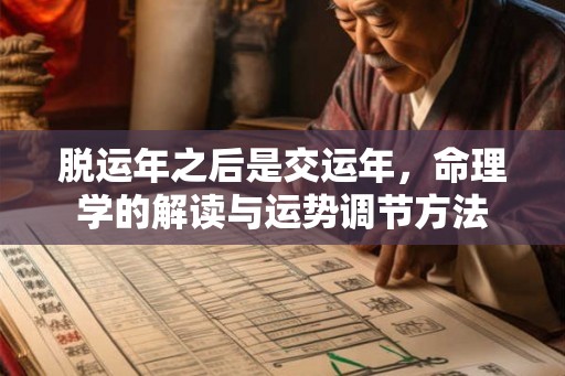 脱运年之后是交运年,命理学的解读与运势调节方法 脱运年之后是交运年,命理学的解读与运势调节方法