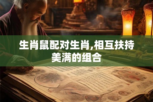 生肖鼠配对生肖,相互扶持美满的组合 生肖鼠配对生肖,相互扶持美满的组合