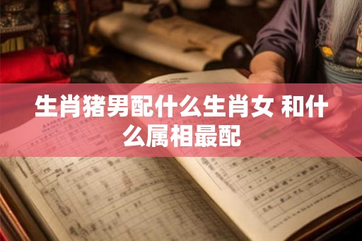 生肖猪男配什么生肖女 和什么属相最配