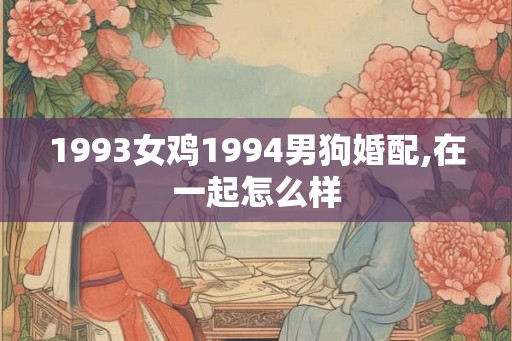 1993女鸡1994男狗婚配,在一起怎么样