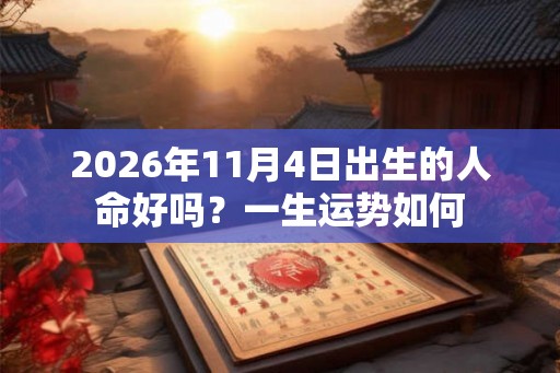 2026年11月4日出生的人命好吗？一生运势如何