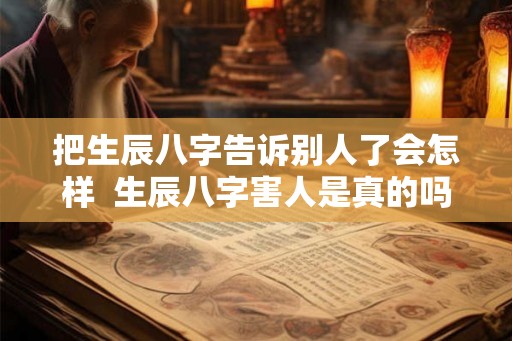 把生辰八字告诉别人了会怎样  生辰八字害人是真的吗