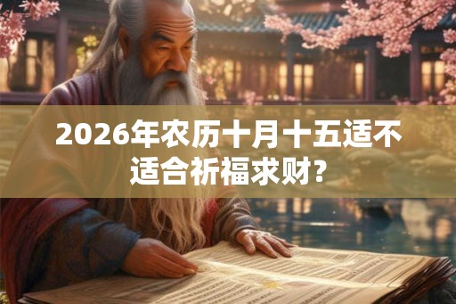 2026年农历十月十五适不适合祈福求财？