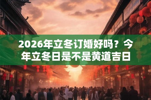 2026年立冬订婚好吗？今年立冬日是不是黄道吉日