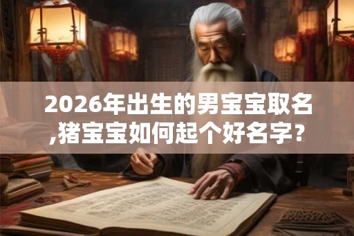 2026年出生的男宝宝取名,猪宝宝如何起个好名字？