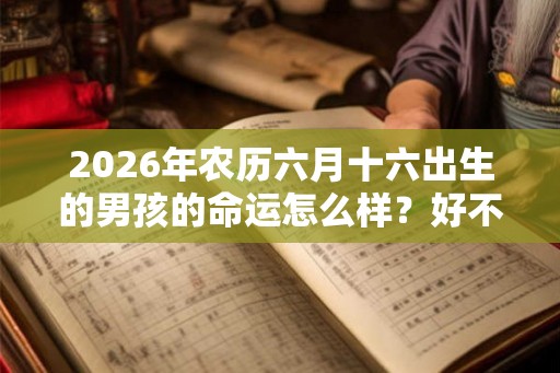 2026年农历六月十六出生的男孩的命运怎么样?好不好? 2026年农历六月十六出生的男孩的命运怎么样?好不好?