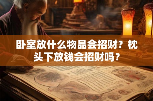卧室放什么物品会招财？枕头下放钱会招财吗？