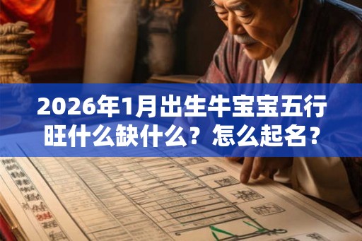 2026年1月出生牛宝宝五行旺什么缺什么？怎么起名？