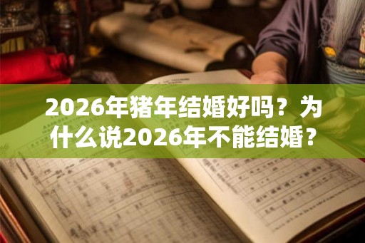 2026年猪年结婚好吗？为什么说2026年不能结婚？