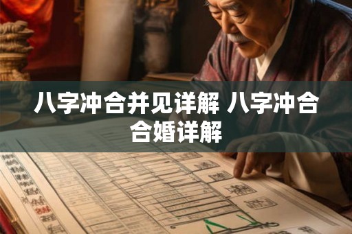 八字冲合并见详解 八字冲合合婚详解