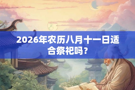 2026年农历八月十一日适合祭祀吗？