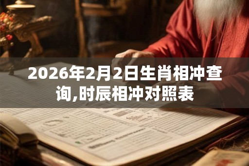 2026年2月2日生肖相冲查询,时辰相冲对照表