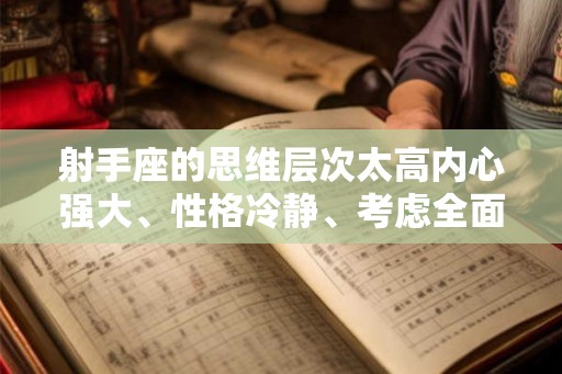 射手座的思维层次太高内心强大、性格冷静、考虑全面