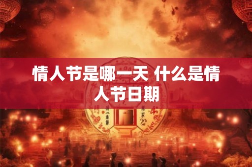 情人节是哪一天 什么是情人节日期