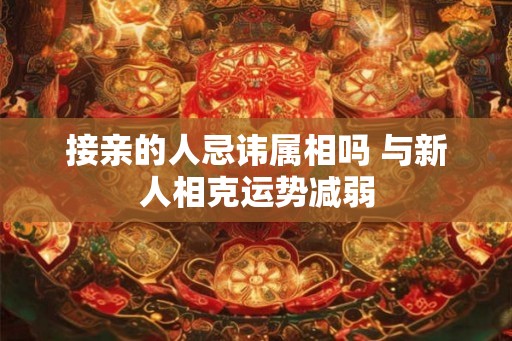 接亲的人忌讳属相吗 与新人相克运势减弱