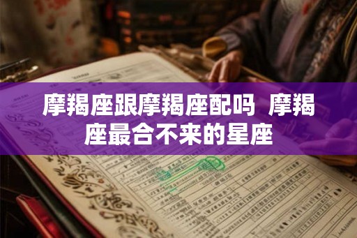 摩羯座跟摩羯座配吗  摩羯座最合不来的星座