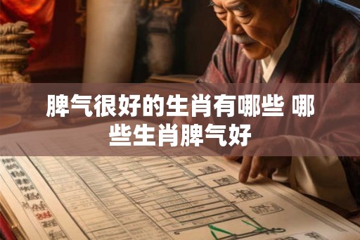脾气很好的生肖有哪些 哪些生肖脾气好