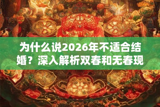 为什么说2026年不适合结婚？深入解析双春和无春现象