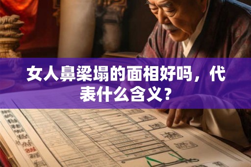 女人鼻梁塌的面相好吗，代表什么含义？